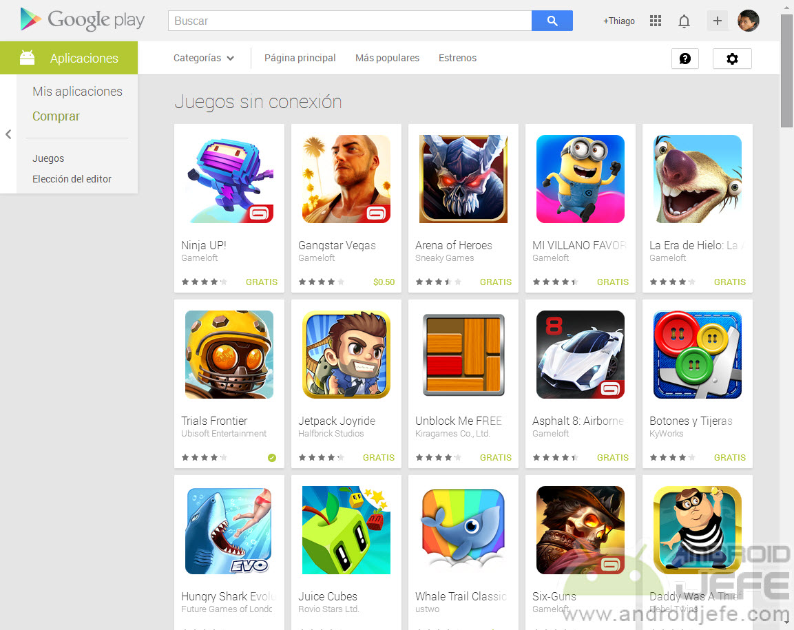 Descargar Juegos Sin Internet De Google Play Android Jefe