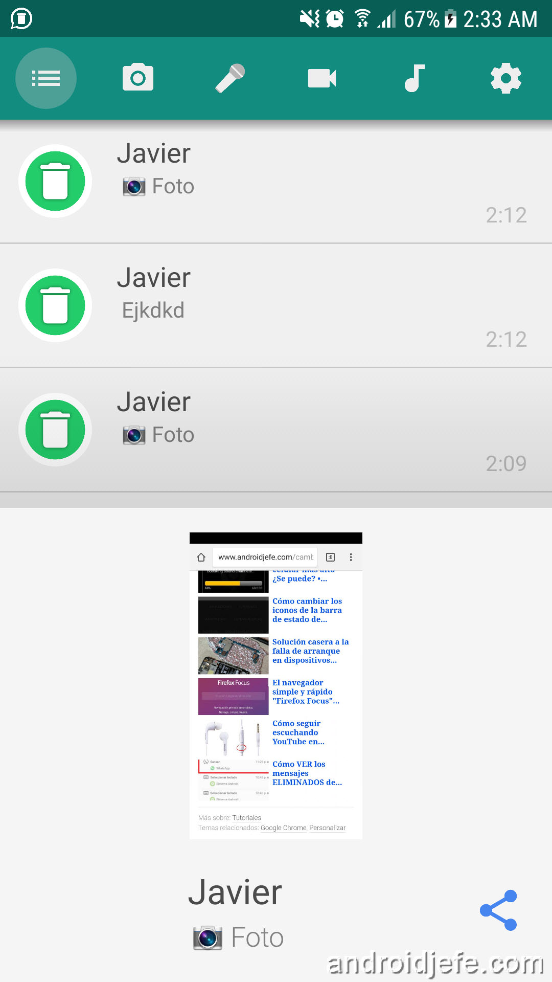 Aplicaciones para espiar conversaciones WhatsApp Android