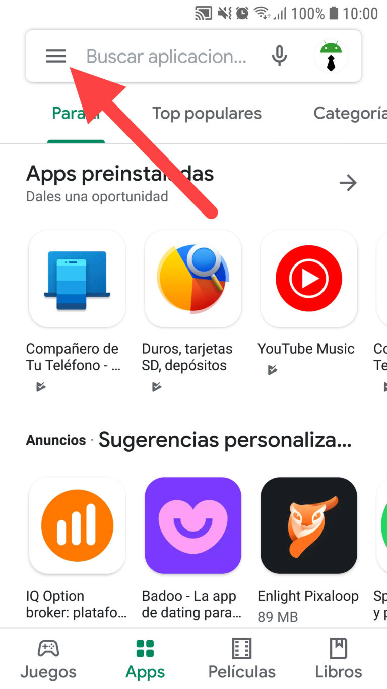 Eliminar historial de aplicaciones instaladas de Google Play Store