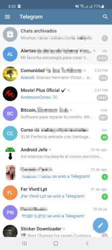 telegram chats