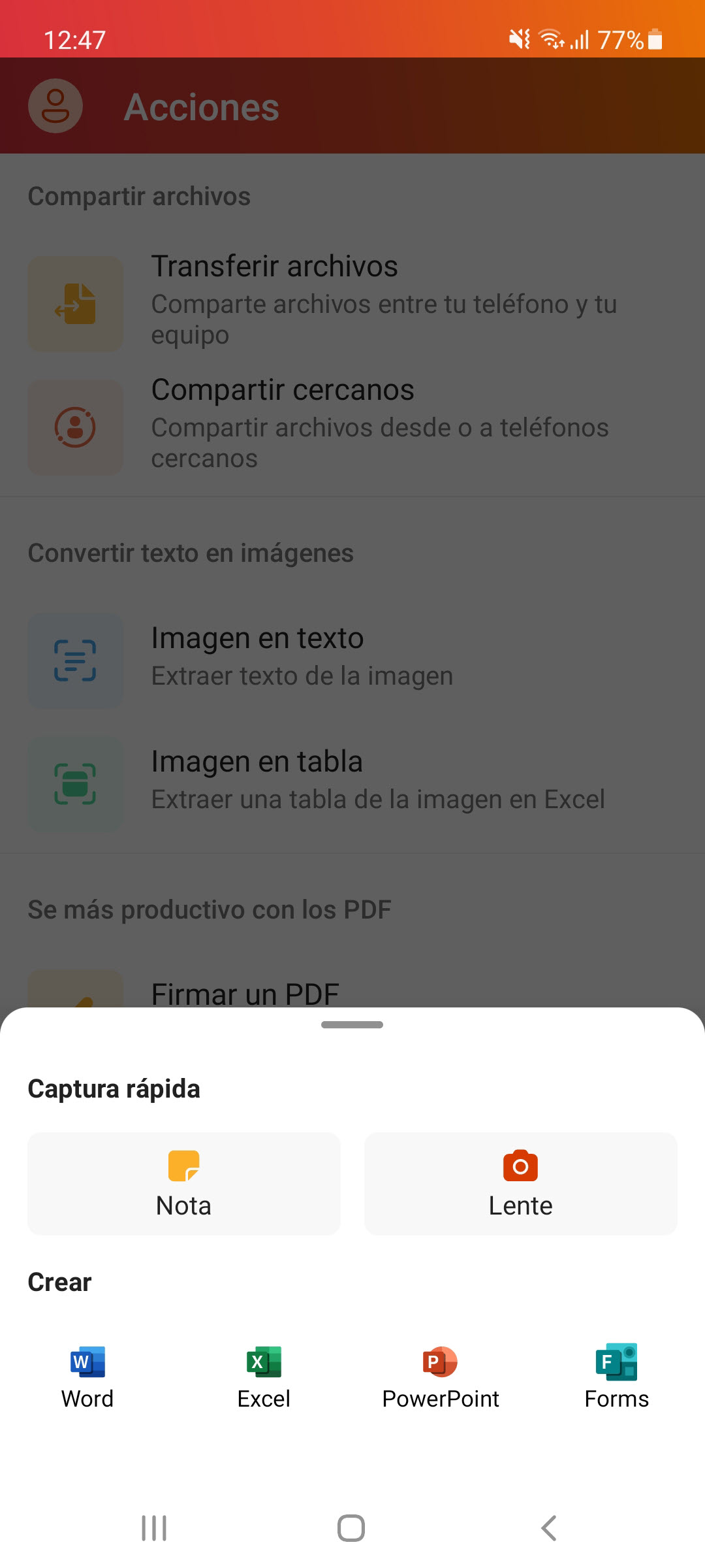 Oficial Microsoft Office Android: Word, Excel Power Point, PDF, OCR, etc!