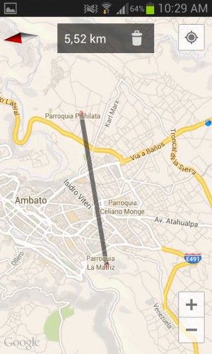 medir distancia google maps