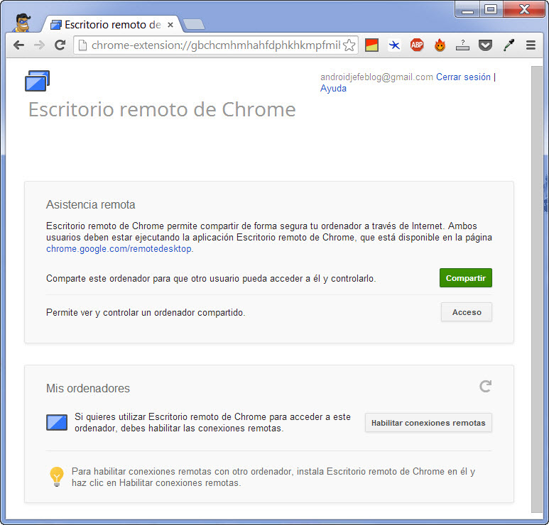 Remoto Chrome: Acceder al PC Android | Cómo usar