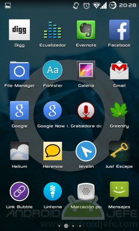 fuente sony android
