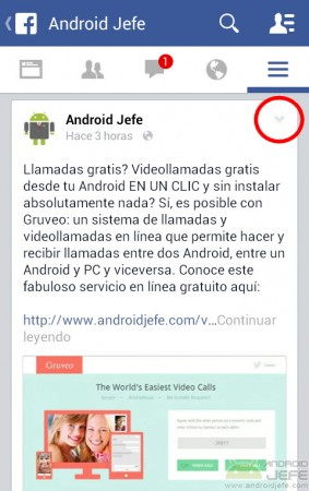 guardar publicacion facebook