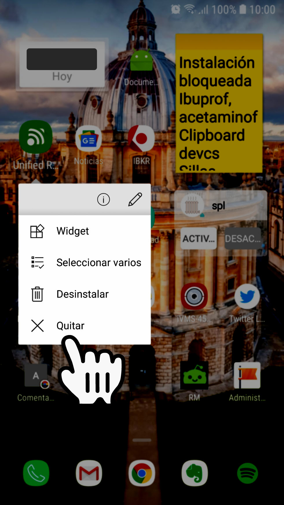Cómo quitar iconos de la pantalla del celular Eliminar accesos directos