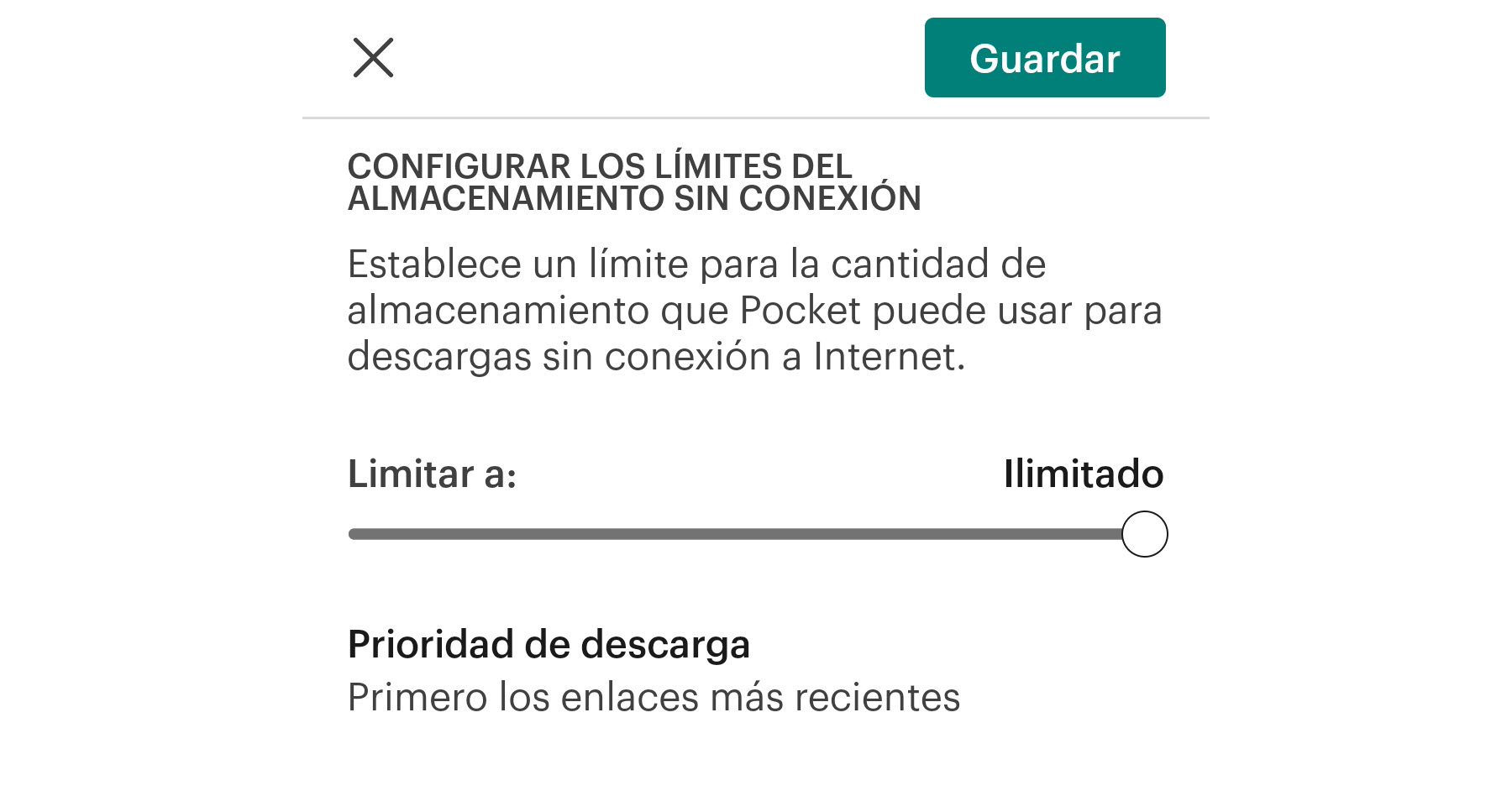 pocket usa mucho espacio interno solucion