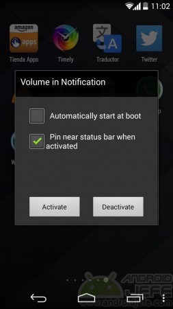 controlar volumen botones dañados volume in notification