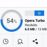 Modo turbo de Opera para ahorro de datos