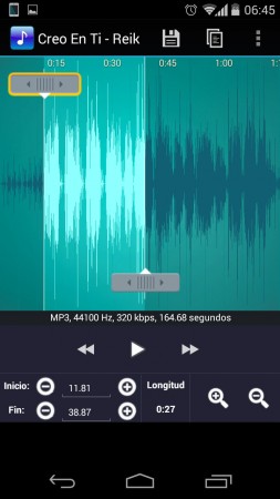 convertir música mp3 tono ringtone maker