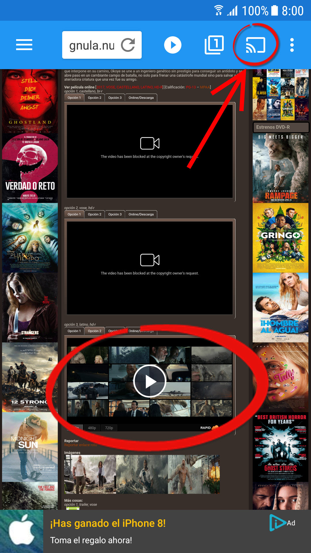 películas online Chromecast: Transmitir TV • Android