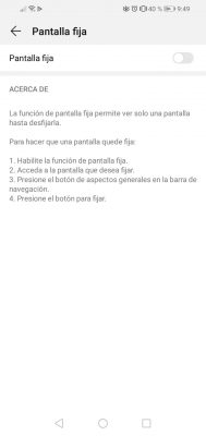 pantalla fija ajustes