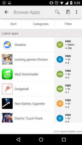encontrar nuevas aplicaciones google play store