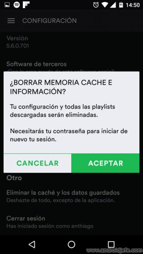 donde se descargan canciones spotify android eliminar playlists offline