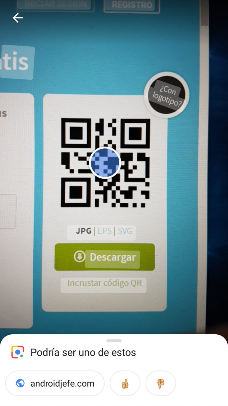 Lector código QR de Google (escanear sin APP) • Android Jefe