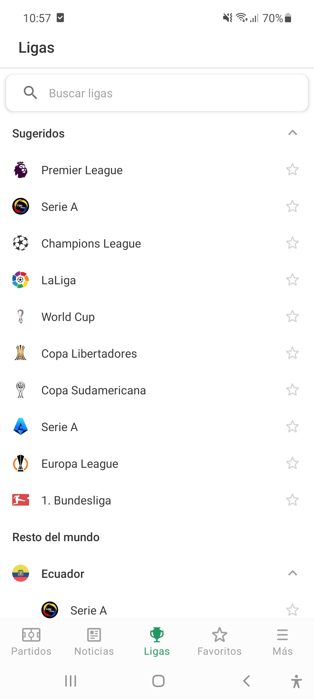 mejores APPS fútbol: resultados partidos clubes selecciones jugadores!