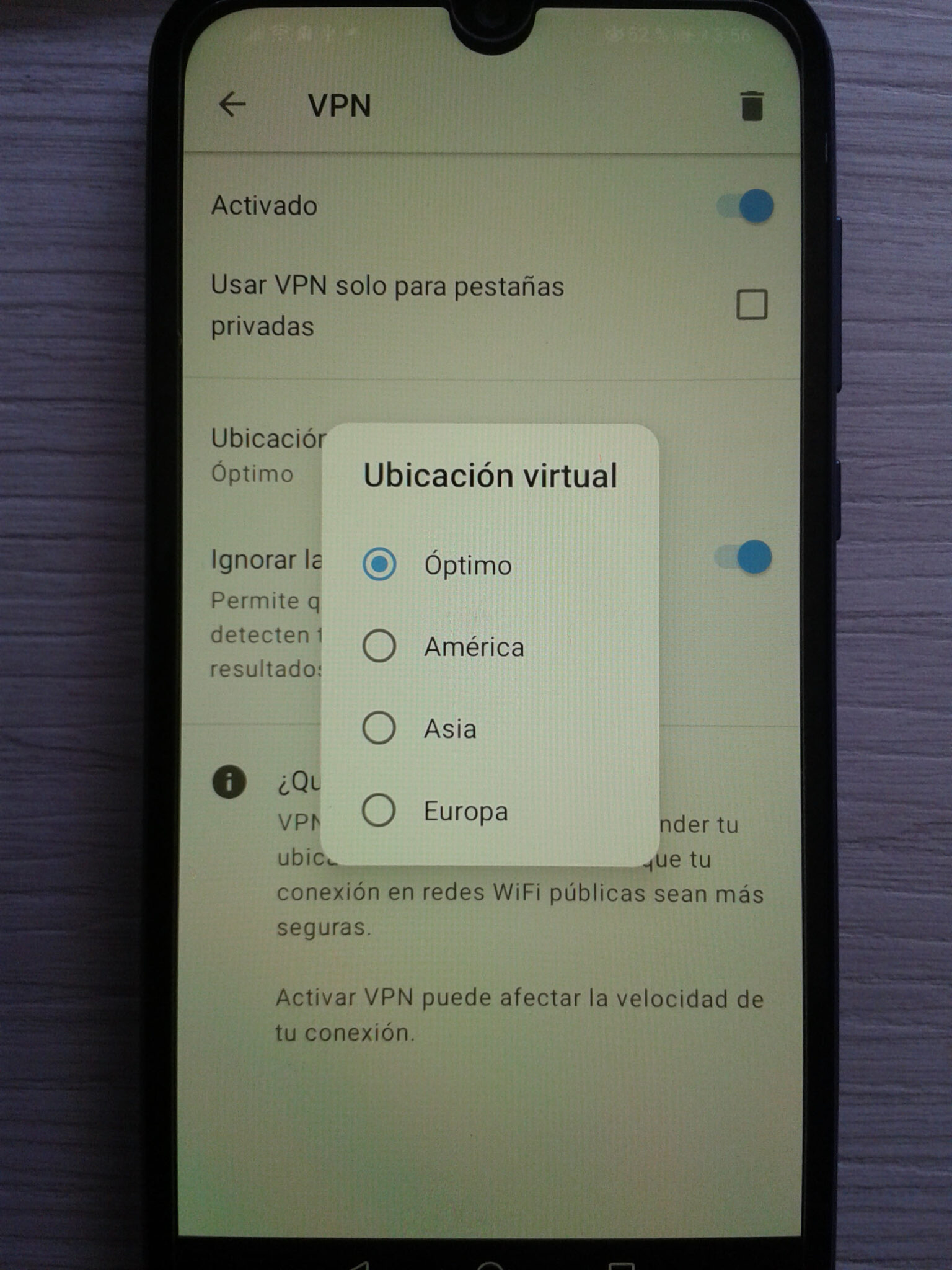 Opera VPN para que sirve, cómo activar y cambiar ubicación en Android