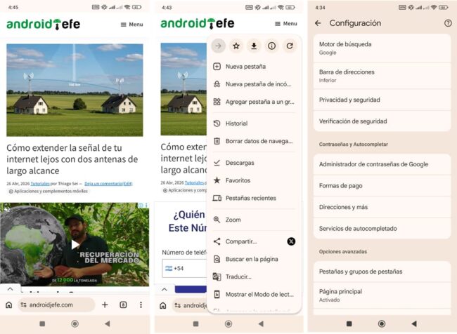 chrome para android