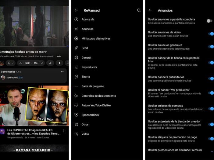 eliminar anuncios youtube revanced