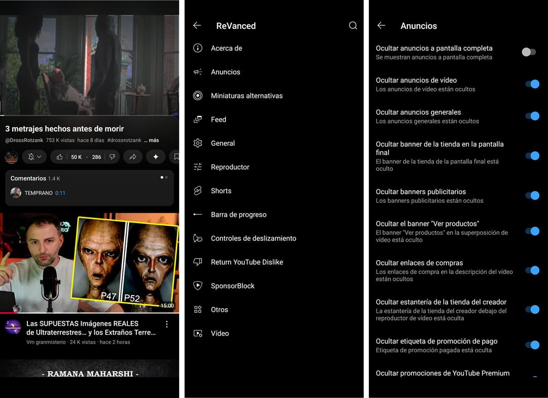 eliminar anuncios youtube revanced