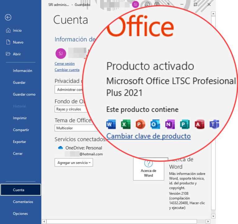 Licencia gratis instalar Microsoft Office 2021 Profesional Windows 7/10/11