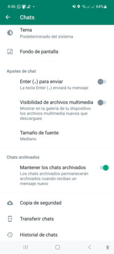 Transferir chats whatsapp