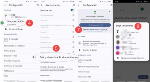 Cómo cambiar de cuenta en Google Chrome en el celular • Android Jefe