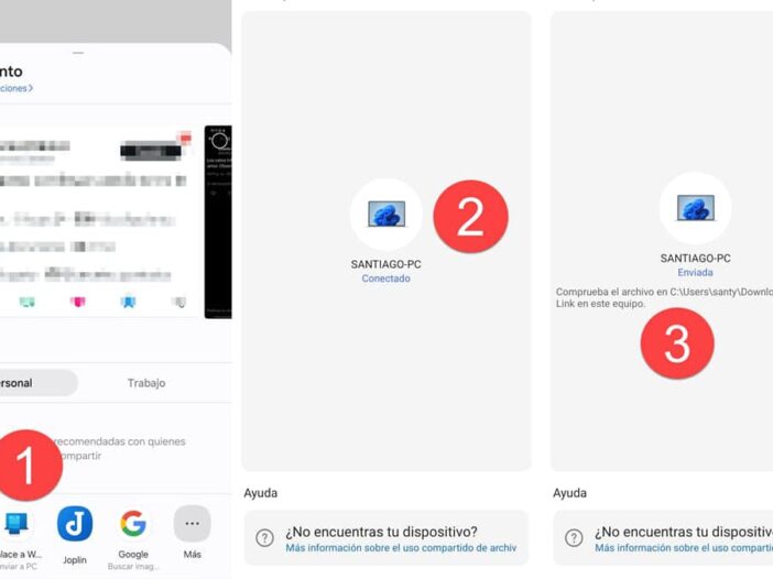 enlace movil compartir archivos entre pc y celular
