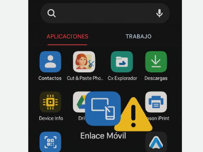 enlace movil no aparece android
