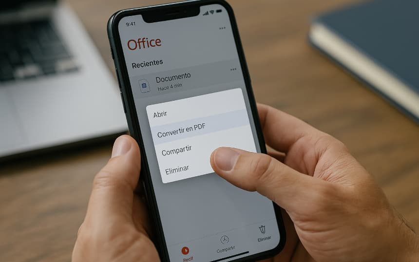 convertir en pdf office m365
