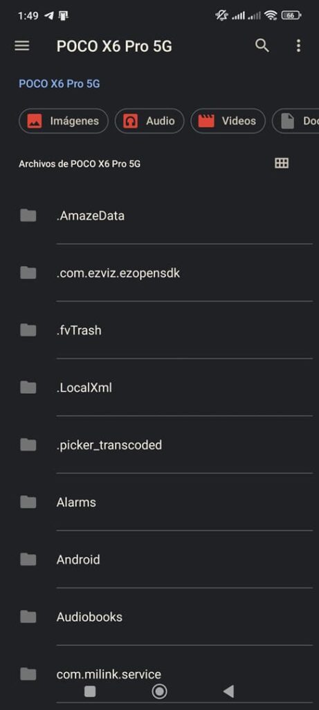 administrador de archivos android sin apps adicionales