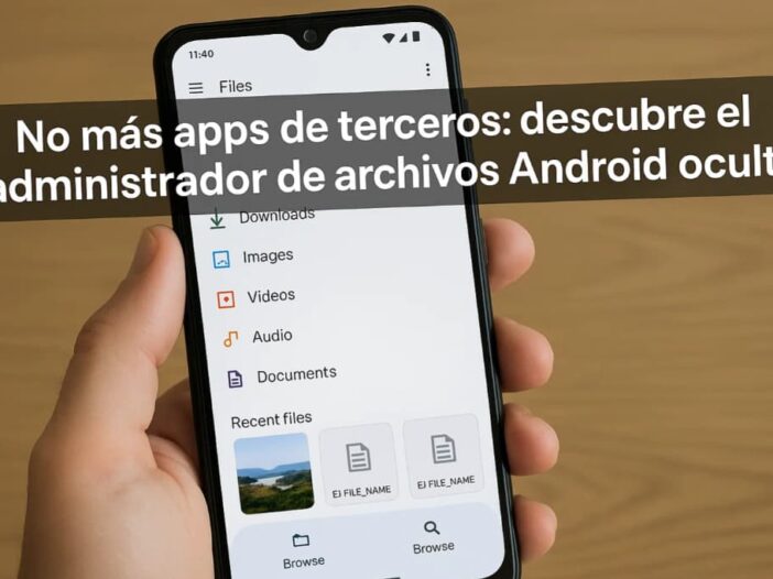 administrador de archivos android sin instalar nada