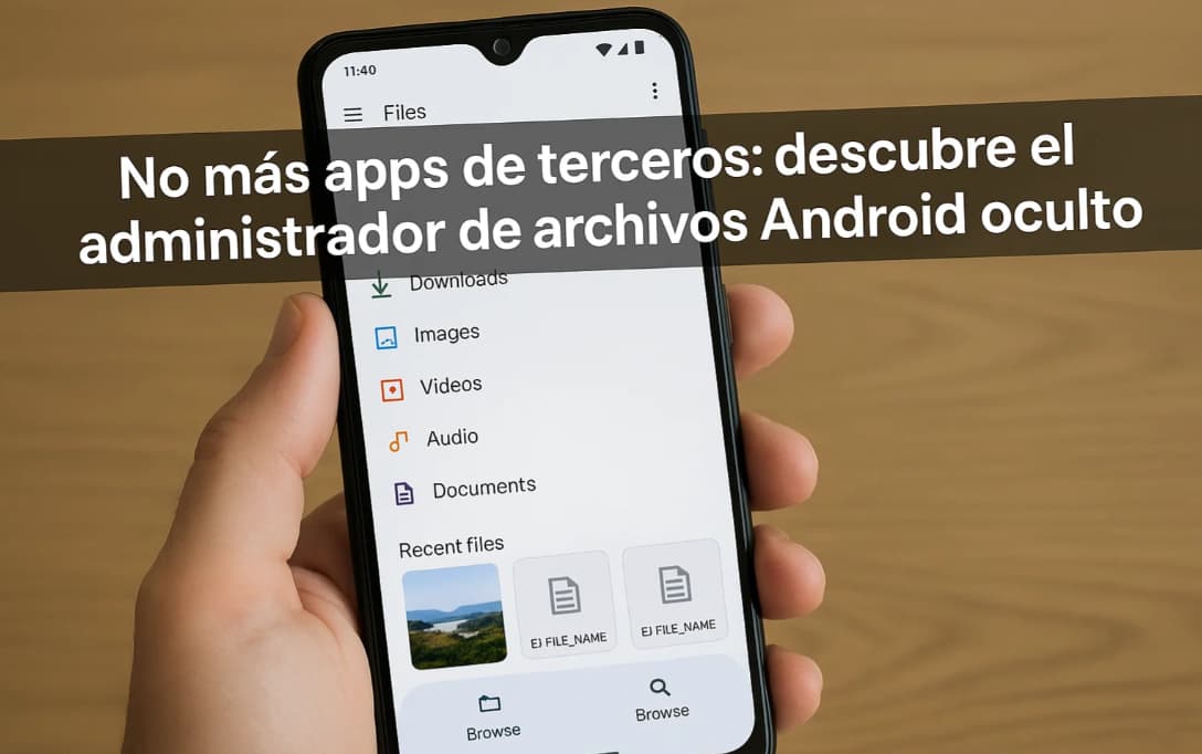 administrador de archivos android sin instalar nada