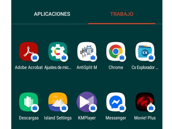 perfil de trabajo android
