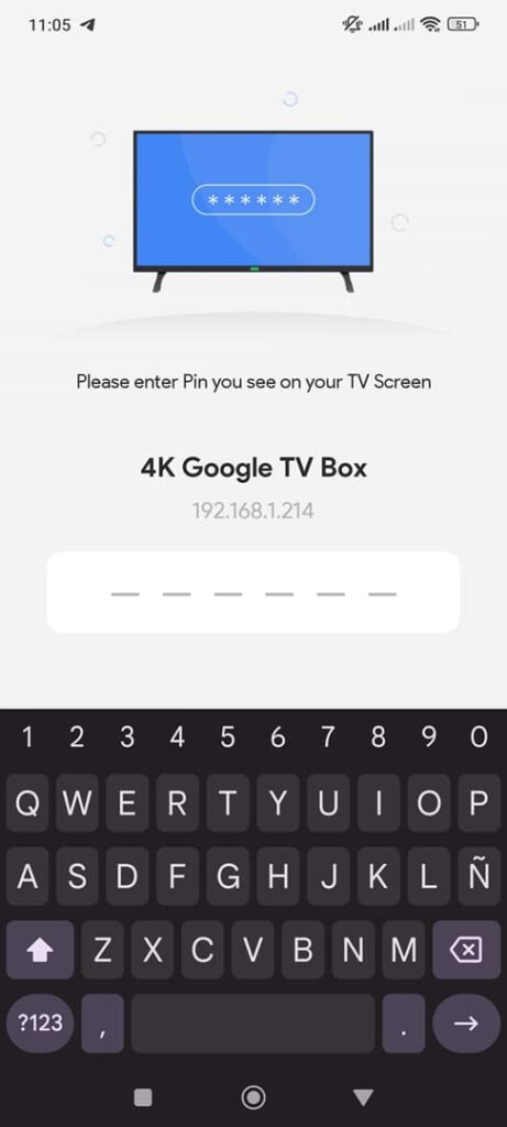 vincular google tv box con app control remoto