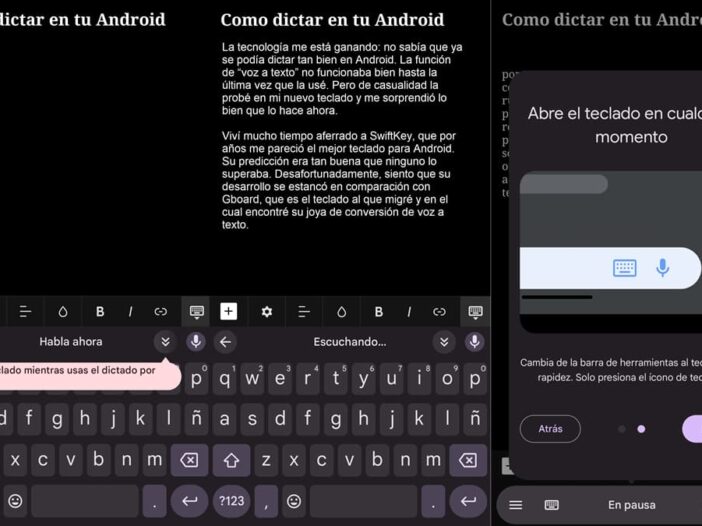 el mejor teclado android dictado