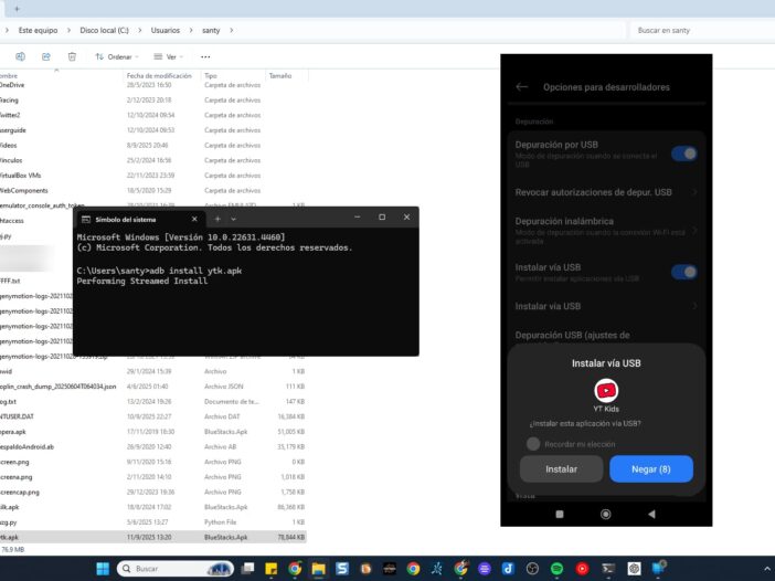 install apk adb