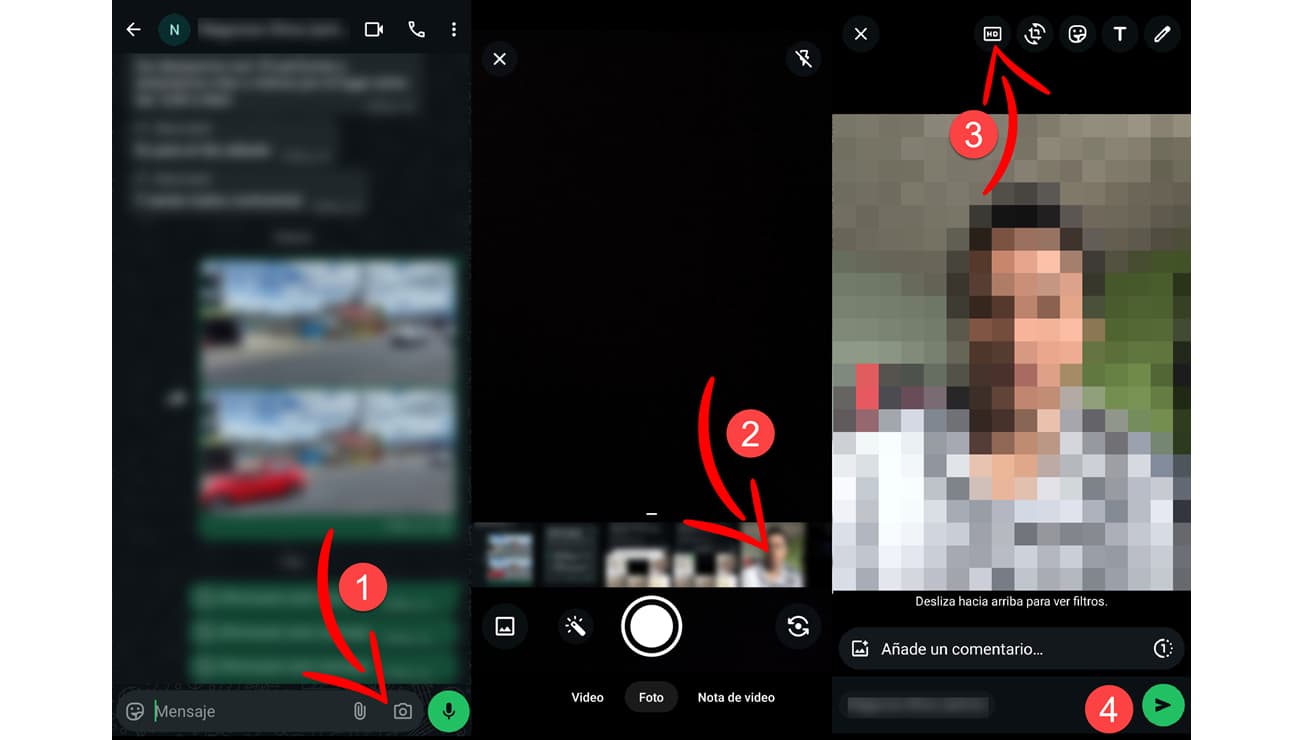 enviar fotos hd whatsapp