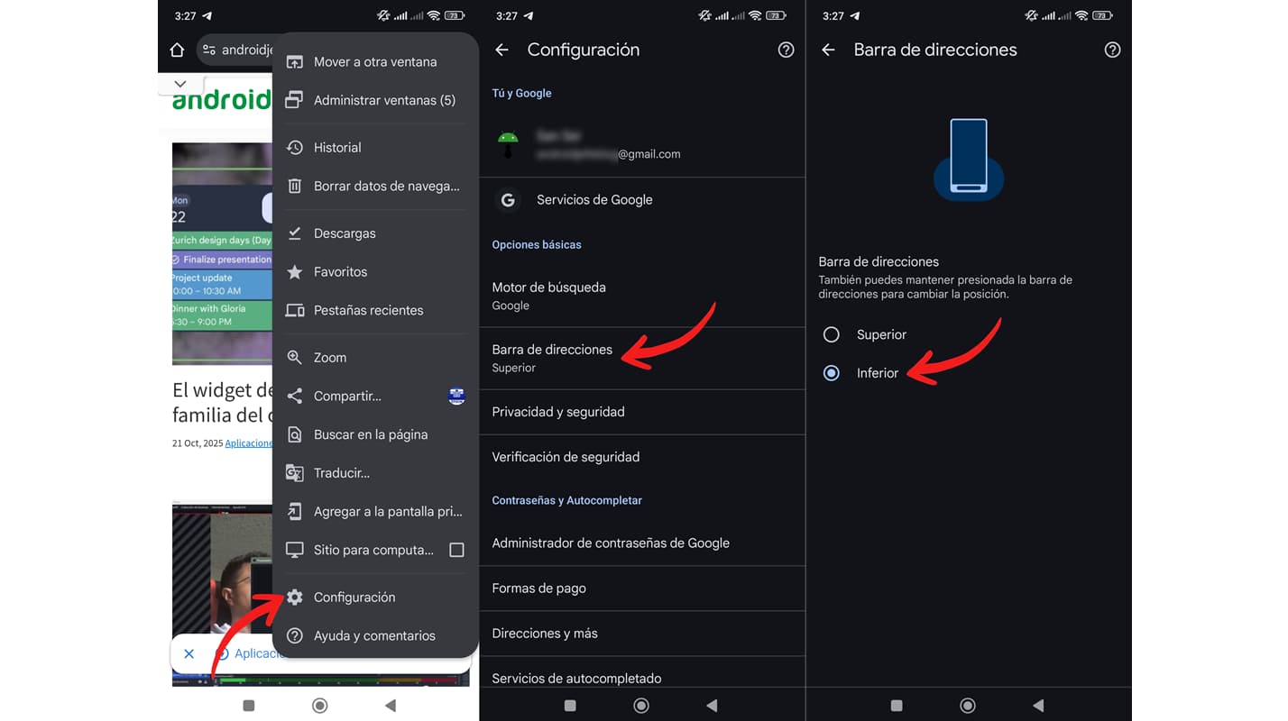 barra de direcciones chrome personalizar