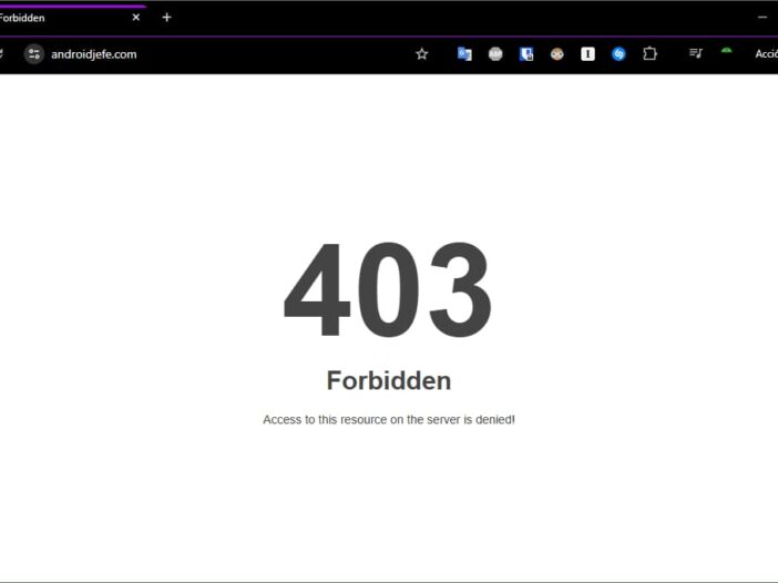 403 forbidden wordpress android app