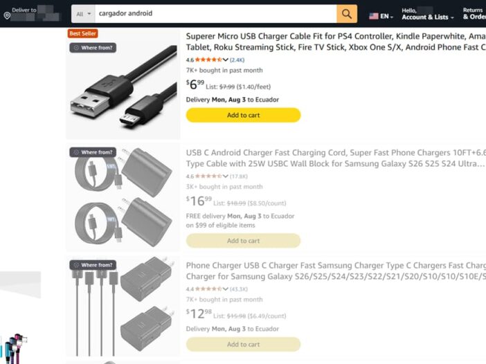 marcas falsas amazon