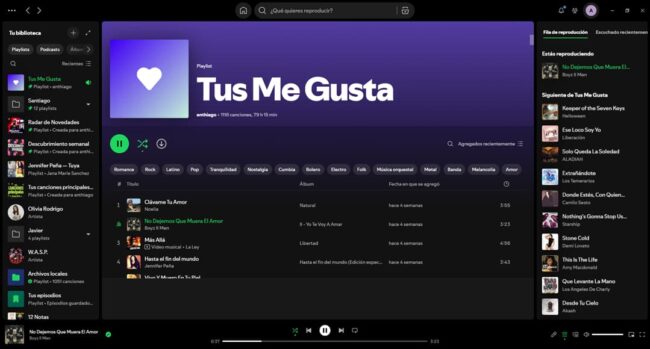 spotify cliente de escritorio