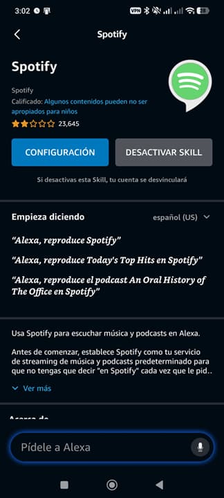 spotify skill amazon alexa